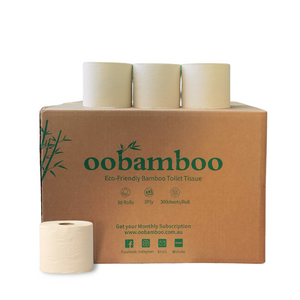 
                  
                    Bamboo Unbleached Toilet Rolls 36 | Double Length | 3-ply |Unwrapped
                  
                
