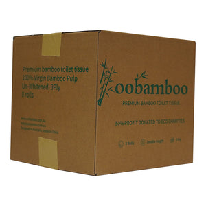 
                  
                    Bamboo Unbleached Toilet Rolls 8 | Double Length | 3-ply
                  
                